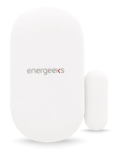 energeeks - Sensor Apertura - Requiere Sistemas de Alarma EG-AW002PLUS o EG-AWG002Notificaciones Móviles - Fácil Instalación - Sin Cuotas - App Móvil - Compatible Alexa/Google