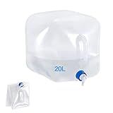 ◆Material apto para uso alimentario: la jarra de almacenamiento de agua sin BPA está hecha de plástico PE apto para uso alimentario de alta calidad, protección del medio ambiente y seguridad. Sin olor a plástico PVC y no afectará la calidad del agua. Súper duradero para durar años sin dañarse ni agrietarse fácilmente.