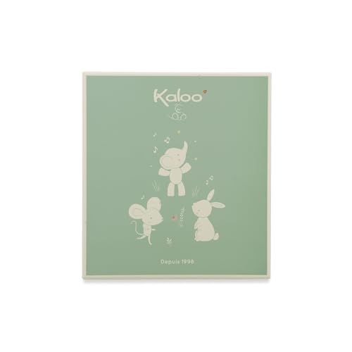 KALOO - Kuschelset Maus + Bola-Halskette Geburt - Geschenk für die Schwangerschaft - Sanftheit und Harmonie ab der Schwangerschaft - Geschenkbox - K210014