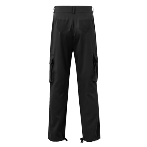 Cargo Pants for Men Tactical Jogging Pants Baggy Wide Leg Sweatpants Elastic Waist Jogger Pant with Multi Pockets4