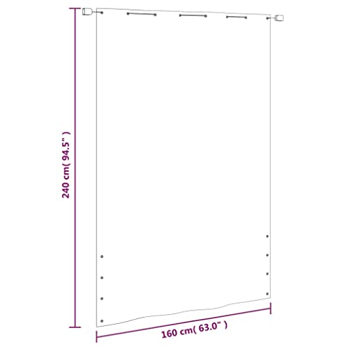 Écran balcon imperméable 160x240 cm vert pour éliminer le vis-à-vis et le vent