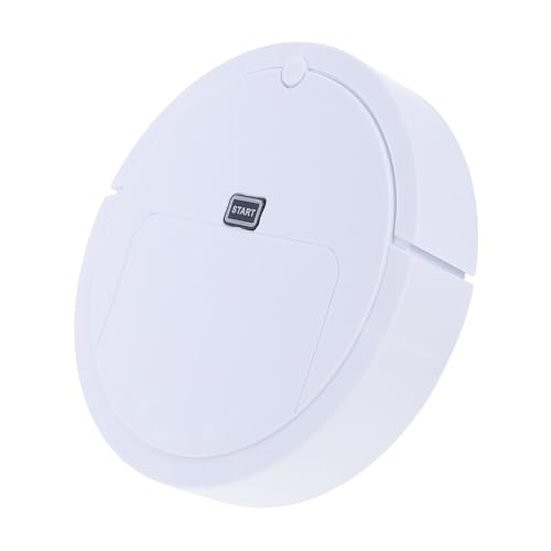 Toyvian Robot Giocattolo Aspirapolvere per Bambini Simulazione Automatica in Abs Funzionamento Silenzioso Giocattolo di Pulizia Educativo Bianco