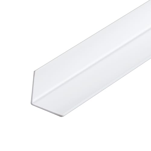 Image of Sasylvia 1 Pcs Wall Corner Protector Guards, Avoid Scratching Scuffs, Vinyl Corner Trim Molding, Ease Install & Cleaning for Door Countertop Furniture Cabinet Protection (1-1 /8 x 36 Inches,White)