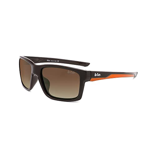 Lee Cooper Lunettes de soleil polarisées homme protection 100% UV sport