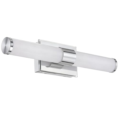 Image of 20 Inch LED Vanity Light Bar with Motion Sensor, Dual LED Source | 4 Lighting Modes (incl. Night Light) | 3000K Warm White, Dimmable, CRI 90+, 1040LM, ETL Listed (Chrome)