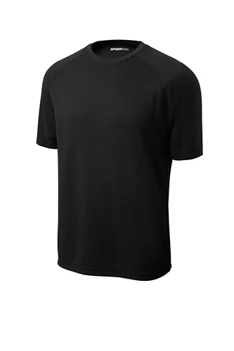 SPORT-TEK Unisex Dry Zone Short Sleeve Raglan T-Shirt | Spring & Summer Workout Top for Men & Women, Athletic Fit Clothing3