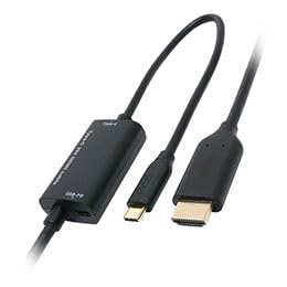 USD-PFH30/BK(ubN) USB PDΉ USB Type-C HDMIϊP[u3m