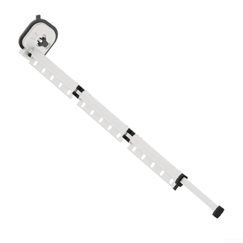 Barra de cortina de ducha montada en la pared, con ventosas, barra de cortina de ducha plegable, resistente, sin taladrar para particiones de ducha