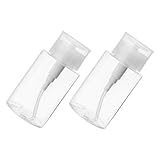 BEBEMOKO 2 piezas Botellas de Viaje sin Fugas para Agua Limpiadora Envases Compactos Portátiles para Cosméticos y Quitaesmalte Diseño Práctico y Duradero