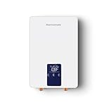 Tankless Water Heater Electric for Sink Faucet, ThermoMate 4500W 110~120V Small Point of Use Instant Hot Water Heater CSA Approved with Temperature Display, Self-modulating, 0.85GPM at 35°F Rise