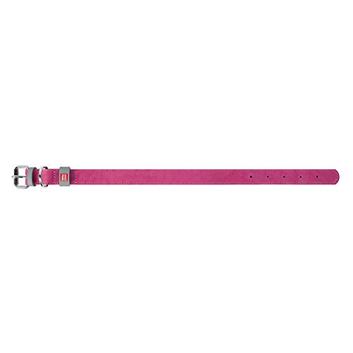 Halsband WAU Dog Classic Leder Hund für kleine Hunde, mittelgroße Hunde, große Hunde | bestes Leder für Hunde, XXS- 1/2' Width X 7 1/2' - 10' Length, rose