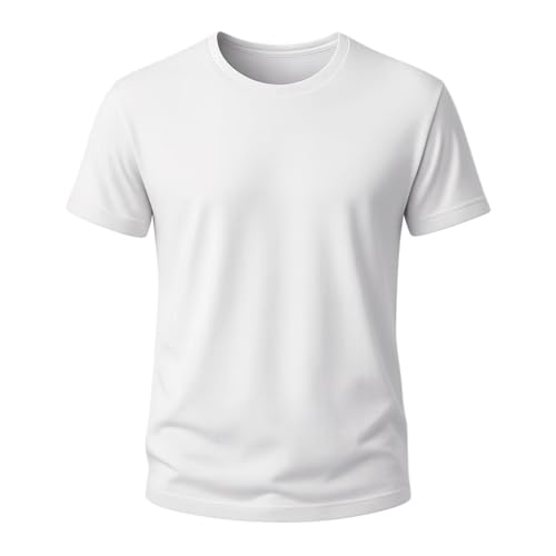 Camiseta niño básica Manga Corta - Camiseta Blanca niño 100% algodón –, Punto Liso 155 g/m² – Pack 1, 5 o 10 Unidades, Uso Diario o Colegio (FR/ES, Edad, 5 años, 6 años, Regular, 1, Blanco)