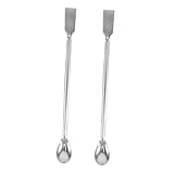Gadpiparty 2 pièces Cuillères à Échantillonnage Acier Inoxydable Lot de Spatules de La...
