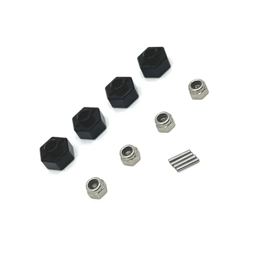 Connecteur Hexagonal 12mm MN168 Métal pour Kit Upgrade Voiture RC 1/12 Buggy Truggy