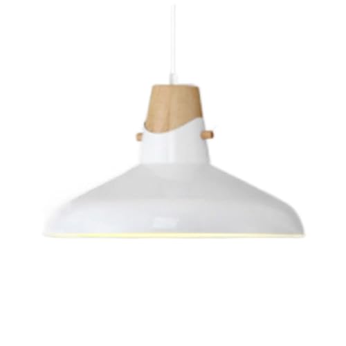 Lanterne suspendue E27 métal blanc pour luminaire de cuisine