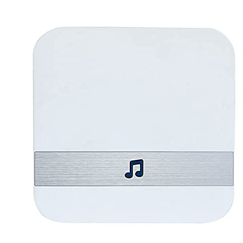 Clenp Sonnette Ding Dong, Sonnette Ding Dong sans Fil WiFi Accessoires De Récepteur De Sonnette Vidéo Intelligente pour Une Utilisation en Intérieur Blanc Prise UE