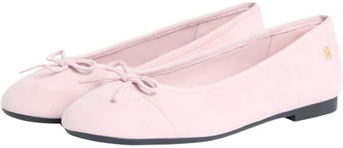Tommy Hilfiger Damen Ballerinas aus Leder, Rosa (Foggy Pink), 38 – Ansicht 4