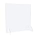 Price comparison product image Pack of 3 Stable Sneeze Guard (65.0 x 90.0 cm), Cough Protection as a Closed Protective Wall, Protective Screen and Sneezing Protection Made from Original, Transparent Plexiglas