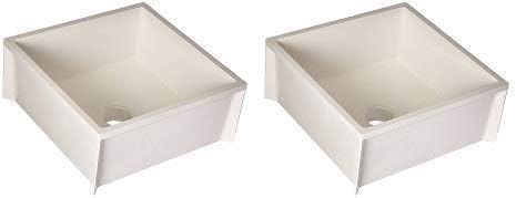 Mustee 63M Durastone Material Mop Sink, White (2-(Pack))