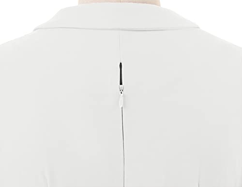 MUXXN Women's Vintage 3/4 Sleeve V Neck Midi Colorblock Business Formal Work Bodycon Pencil Dresses4