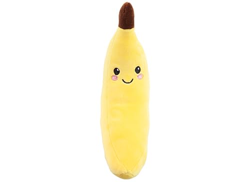 PMS 16cm Softling Banana Plush Toy – Cute Smiley Fruit Soft Toy for Kids – Fun Kawaii-Style Banana Character Cushion for Playtime, Gifting & Decoration
