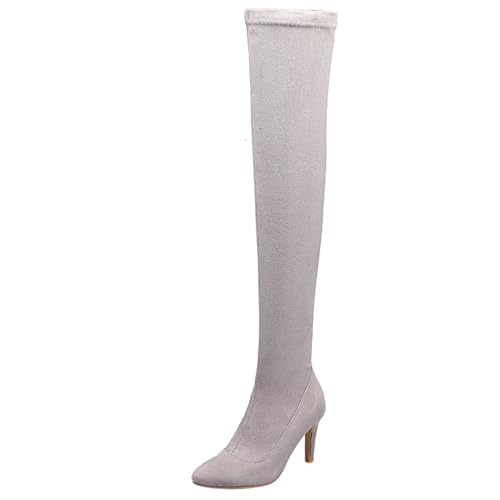Bottes au-dessus du genou Asterisco à talon aiguille pointu et zip