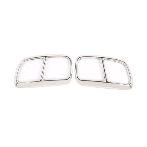 Moldura de cubierta del escape para Volvo XC90 2015-2019, embellecedor trasero negro 2 uds