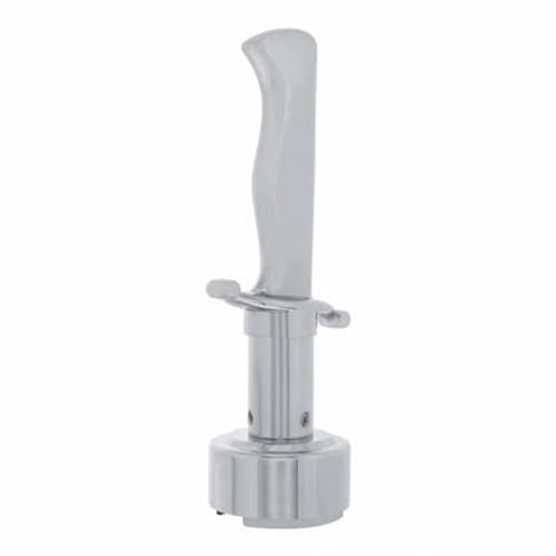 United Pacific 70695 Manual Transmission Shift Knob, Gearshift Knob, Chrome, Dagger 13/15/18 Speed, with Adapter