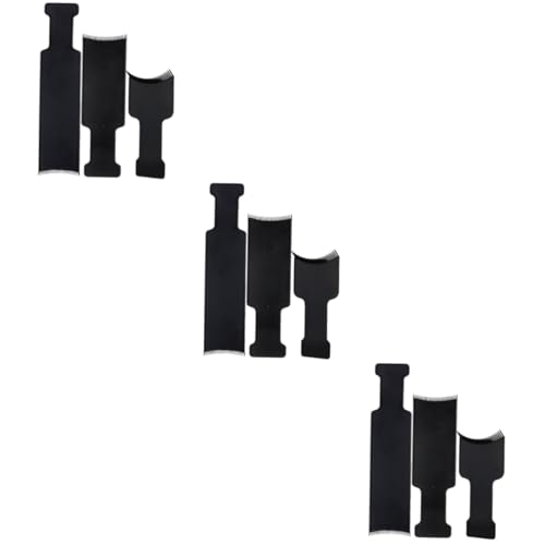 FRCOLOR 9pcs Detangling Brush Hair Dye Root Touch up Kit Highlights Hair Dye Streaking Tool Professional Long Board s