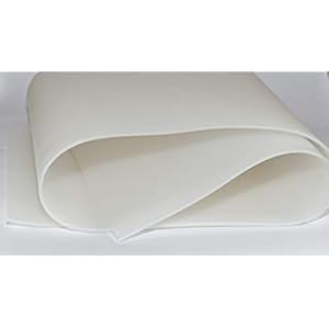 Siliconen 60, siliconen plaat, transparant, 600x 300x 1 mm