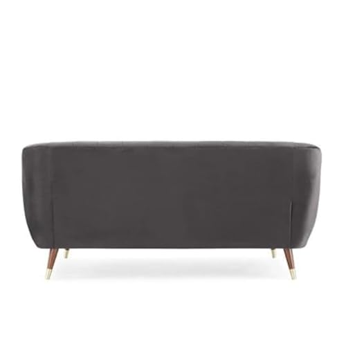 Image of 3 Seater Sofa Set with Two Cushions Perfect for Home Office Guests Living Room (Grey, 3 Seater)