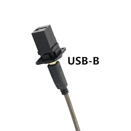 Adaptador USB 2.0 B a USB A Panel Montaje D miniatura 5