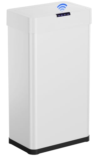 Bote de basura automático Arlopu sensor 21.1 galón blanco