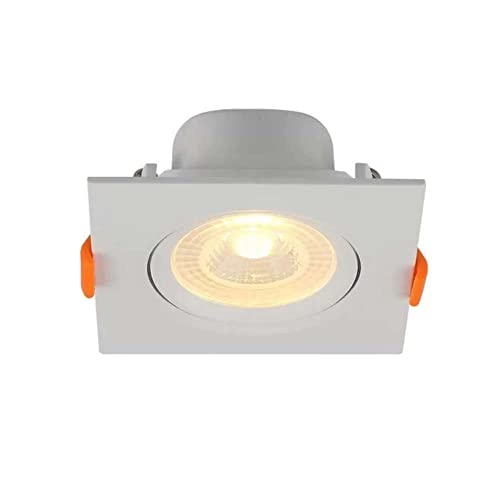 Spot Slim LED Emb Quad PBT e PC Bivolt 3W 3.000K - Branco