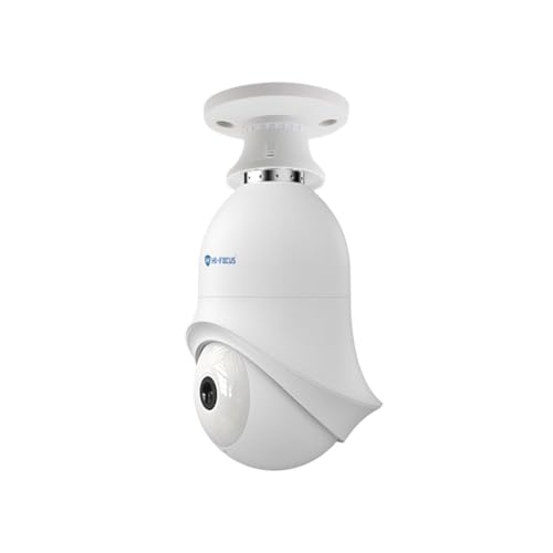 Image of HIFOCUS 3MP Outdoor PT WiFi Bulb Camera|Easy instalaltion in Holder|Smart Dual Light|Two Way Audio|Wireless Connection| Pan & Tilt Security Camera|IP65