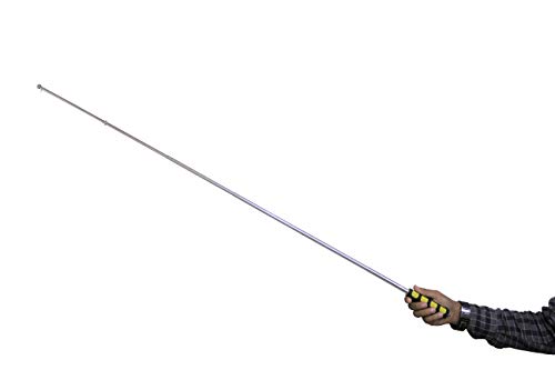 Image of THE FLAG SHOP 1.2 Meters Outdoor Stainless Steel Telescopic Flag Pole for Teachers' Teaching Pointer Tour Guide Banner