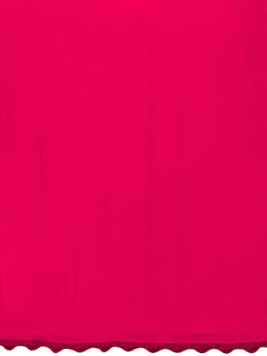 eloria Women's Chiffon Dupatta Scarf Neck Wrap Ethnic Chunni With Lace2