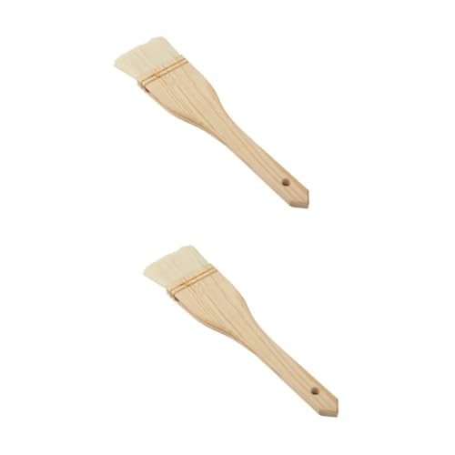 GRIRIW 2pcs Basting Brush for Cooking and Baking Pastry Brush for Bbq Grilling and Marinades Handle Easy Storage Design for Sauces and Oils