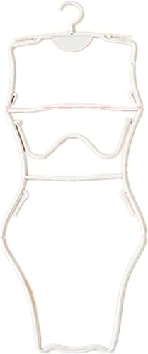 Tuyiutm3Dハンガー大人水着ハンガー10PCSショップまめハンガードレス水着ディスプレイハンガー水着ハンガー滑り止めプラスチックハンガー女性ハンガーレディース水着 (ホワイト)