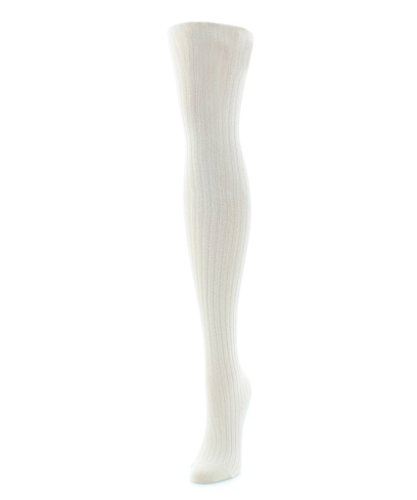 Image of Girls Ribbed Cotton Blend Sweater Tights