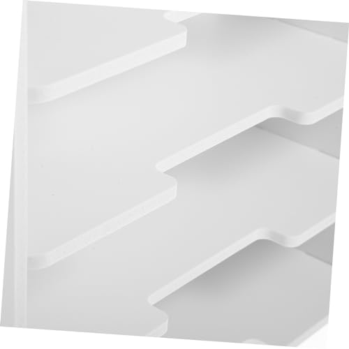Stapelbarer Dokumentenhalter mit 5 Etagen, aus weißem Holz, Kunststoff, für A4-Papier, Büro, Schreibtisch, Nizat, effiziente Datei