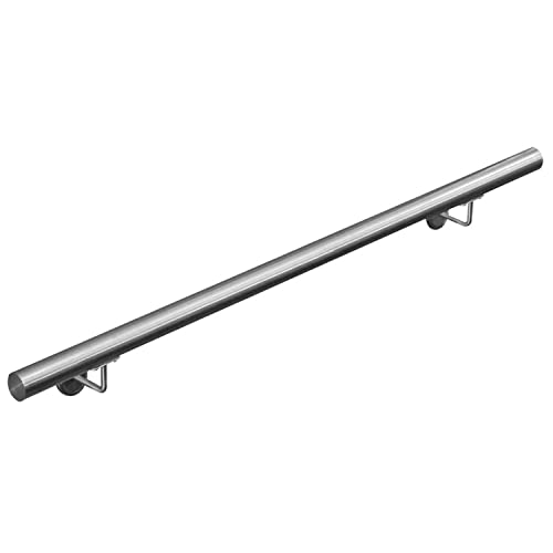 Main courante 304 acier inoxydable rampe escalier barre appui V2Aox 50 - 200 cm, Longueur:120 cm