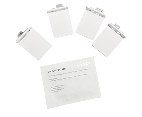 Rollmayer Plissee zum Kleben, Plisseerollo Halterungen Set / 4 Stück