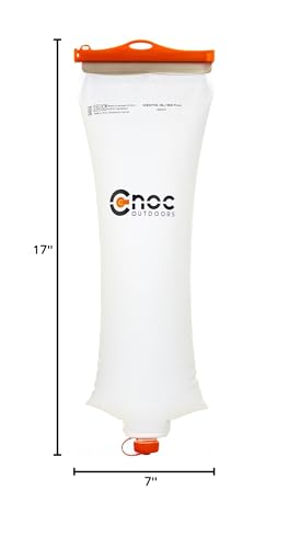 Image of Vecto Water Collection and Filtration Bag (2L, 3L) - 28mm Neck Compatible with Popular Filters - Wide Opening for Easy Water Collection - Lightweight, Compact, Durable Tethered Cap and Slider