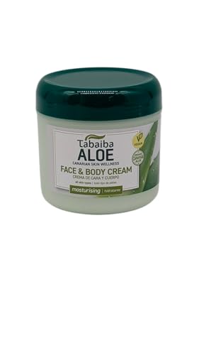 TABAIBA, aloe vera creme. gesicht Gesichtscreme und Körper Aloe Vera Tabaibaloe, frisch, 300 ml