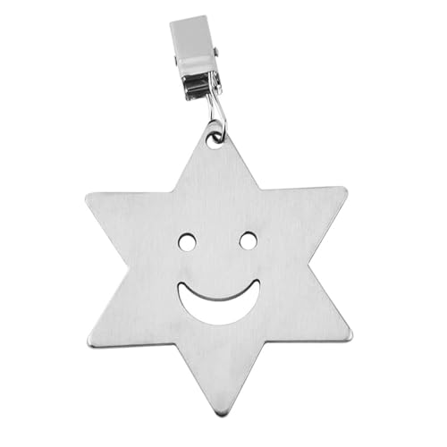 6Pcs Tovaglia Pesi con Tavolo Clip di Clip in Acciaio Inox A Forma di Stella della Copertura di Tabella del Pendente di Clip su Grucce per Picnic all' Aperto L' Uso del Giardino