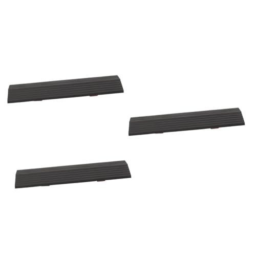 IWOWHERO 3pcs Robot Climbing Mat Wheel Chair Ramp for Home Steps Small Ramp Outside Robot Vacuum Ramp Door Wheel Chair Ramp for Home Entrance Small Wheelchair Ramp Power Sweeper Dog Rubber