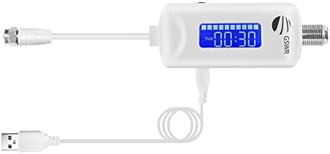 TV Antenna Amplifier, 25dB High Gain Amplifier for Indoor HDTV Aerial with USB Power Cable, Low Noise VHF/UHF Amplifier Signal Booster with Timer&dB Adjuster, Idea for Home/RV Camping/Apartment/Dorms