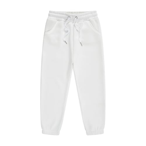 BOTCAM - Pantalones deportivos de forro polar para niñas,