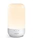 Produktbild Lepro Nachttischlampe Touch Dimmbar, LED Tischlampe mit Weiß RGB, Nachtlicht mit Timing, Tischleuchte, Stimmungslicht für Schlafzimmer Wohnzimmer, Silver